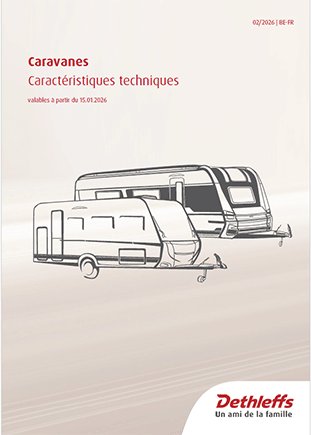 Couverture : Dethleffs caravanes 2026, liste de prix